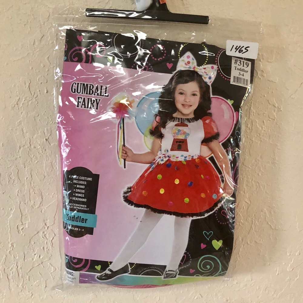 Gumball Fairy toddler costume